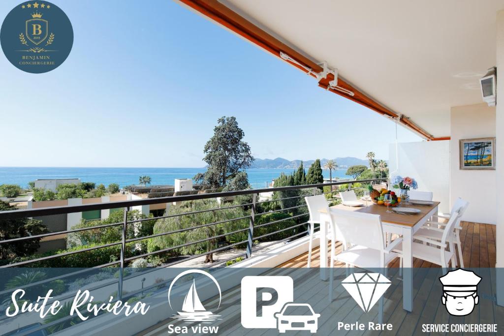 Image of Suite Riviera – Sea View – Clim – 50M Plage – Residence de standing – Spacieux 180 M2 – Parking